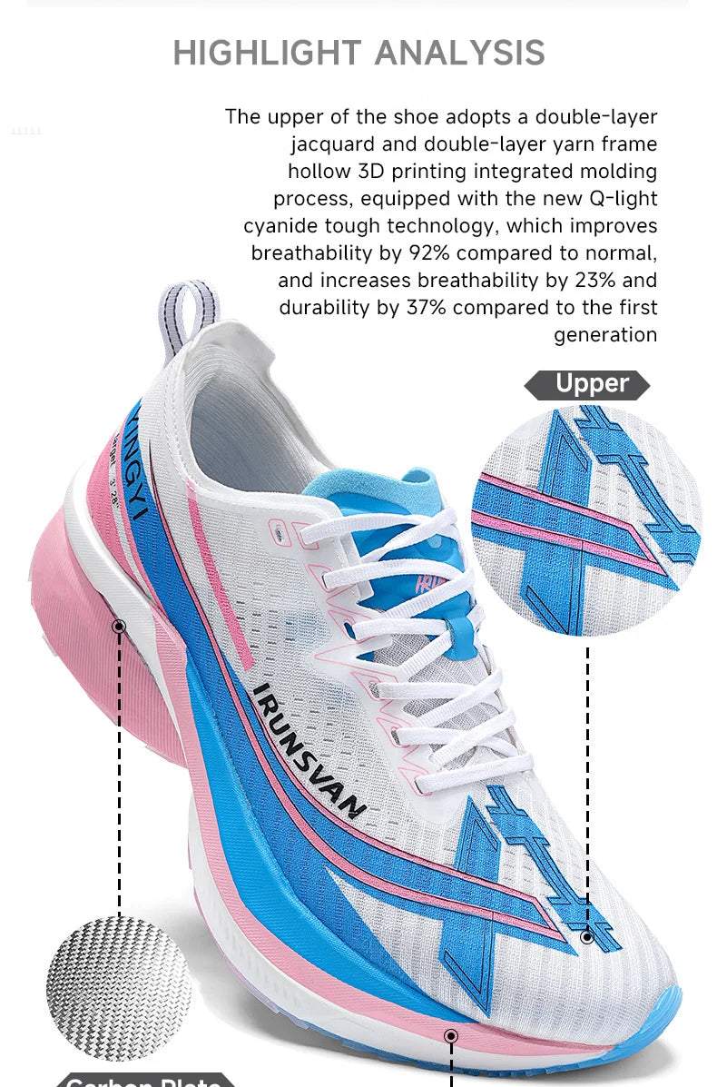 Tênis esportivo IRUNSVAN Wing 2.0 Carbon