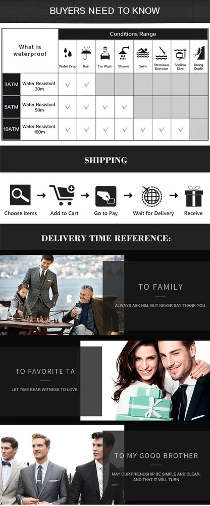 POEDAGAR Original Man Wristwatch Top Luxury Waterproof Luminous Date Week Watch For Men Quartz Sport Leather Men's Watches Reloj